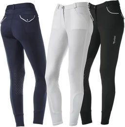 Produktbild von Tattini Peonia Turnierhose Mid Grip für Damen in Weiß aus Baumwolle Größe 46