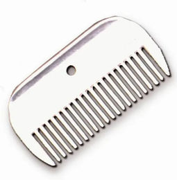 Produktbild von Tattini Pferdehaarkamm für Mähne und Schweif aus Aluminium in Silber