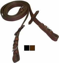 Produktbild von Tattini Pferdezügel aus glattem Leder in Braun