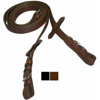 Produktbild von Tattini Pferdezügel aus glattem Leder in Braun
