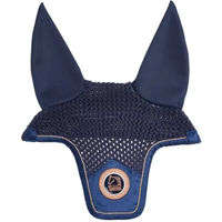 Produktbild von Tattini Prado Fliegenhaube kurz aus Stoff in Blau Marine für Pferde