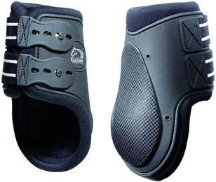Tattini Pro Vorderbeingamaschen für Pferde aus Neopren mit Haken in Schwarz – Bild 1 von 2