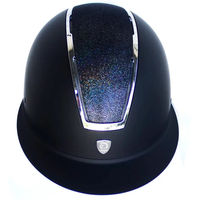 Produktbild von Tattini Reithelm Unisex mit breitem Gummivisier in Blau oder Schwarz Größe L