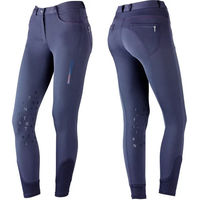 Produktbild von Tattini Reithose für Damen mit Silikon Grip in Rot und Blau Größe 38