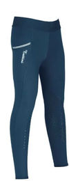 Produktbild von Tattini Reithose für Mädchen Aloe Blau mit Mid Grip und Silikonbeschichtung