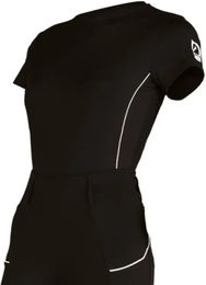 Tattini Reitpolo Passiflora Poloshirt für Damen in Schwarz Größe M – Bild 1 von 1