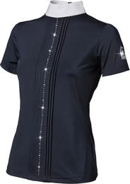 Produktbild von Tattini Reitshirt Damen Blau mit Strasssteinen