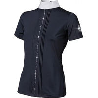 Produktbild von Tattini Reitshirt Damen Blau mit Strasssteinen