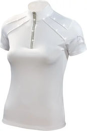 Produktbild von Tattini Reitshirt für Damen in Weiß mit Lurex-Dekoration Größe M