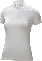 Produktbild von Tattini Reitshirt für Damen mit gemischten Strass in Weiß Größe S