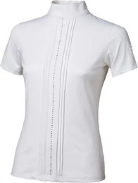 Produktbild von Tattini Reitshirt für Damen mit Strassreihen in Weiß Größe L