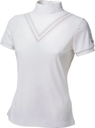 Produktbild von Tattini Reitshirt für Damen Weiß Größe S mit Laserschnitt