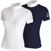 Produktbild von Tattini Reitshirt Polo für Damen mit mikroperforierten Einsätzen Blau XS