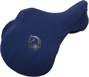 Tattini Satteldecke aus Fleece für Pferde in Blau – Bild 1 von 2