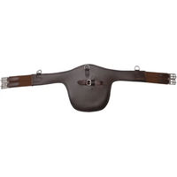 Produktbild von Tattini Sattelgurt aus Leder mit Stollen-Schutz Braun 110 cm