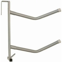 Produktbild von Tattini Sattelhalter 2-armig aus Stoff für die Boxentür im Van in Grau/Silber