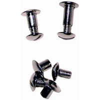 Produktbild von Tattini Set mit 12 Schrauben aus Metall in Schwarz und Silber