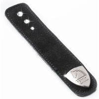 Produktbild von Tattini Stiefelclip aus Leder mit Strasssteinen in Blau oder Schwarz