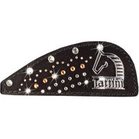Produktbild von Tattini Textil-Patch aus Wildleder mit Nieten und Strass in Schwarz