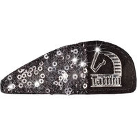 Produktbild von Tattini Textilpatch aus Wildleder mit Glitzer in Schwarz