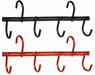 Tattini Tragbarer Zügelhalter für 4 Zügel in Schwarz und Rot – Bild 1 von 2