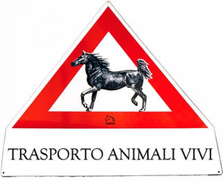 Produktbild von Tattini Transportplatte Animal Cheval in Weiß und Rot