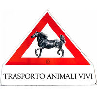 Produktbild von Tattini Transportplatte Animal Cheval in Weiß und Rot