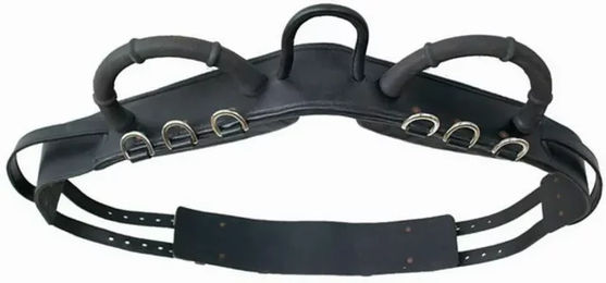 Tattini Voltigiergurt aus Gummi für Pferde in Schwarz – Bild 1 von 2