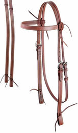 Produktbild von Tattini Western Trense aus glattem Leder für Pferde in Schwarz oder Braun