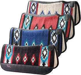 Produktbild von Tattini Westernmatte aus Filz für Pferde Navajo Bunt Rot