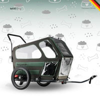 Produktbild von taXXi Dog L Fahrradanhänger für Hunde in Schwarz aus Aluminium mit wasserabweisendem Material