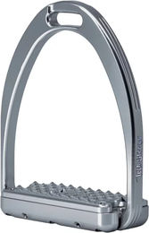 Produktbild von Tech Stirrups Capri Sicherheitssättel für Reiter aus Aluminium in Grau und Silber