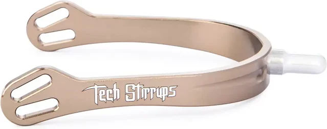 Produktbild von Tech Stirrups Pferde-Steigbügel Verona Long aus Aluminium in Braun oder Gold