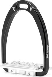 Tech Stirrups Reitsteigbügel Siena Springen und Cross Country für Erwachsene in Schwarz oder Silber – Bild 1 von 6