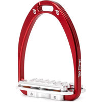 Produktbild von Tech Stirrups Siena Plus Sicherheitsbügel für Reiter aus Aluminium in Rot