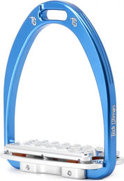 Produktbild von Tech Stirrups Siena Plus Sicherheitssättel für Reiter aus Aluminium in Blau