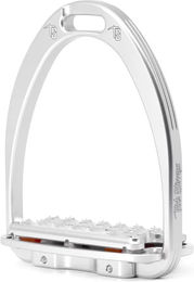 Produktbild von Tech Stirrups Siena Plus Sicherheitssättel für Reiter aus Aluminium in Silber - 420 g