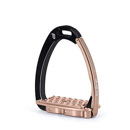 Produktbild von Tech Stirrups Venice Evo Sicherheitssteigbügel Schwarz/Rosegold