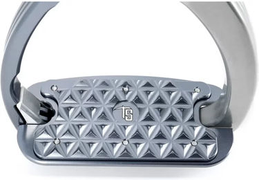 Produktbild von Tech Stirrups Venice Flat Evo Sicherheitssättel aus Aluminium in Braun und Silber