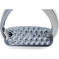 Produktbild von Tech Stirrups Venice Flat Evo Sicherheitssättel aus Aluminium in Braun und Silber