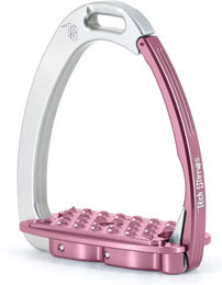 Produktbild von Tech Stirrups Venice Flat Evo Steigbügel aus Aluminium in Rosa