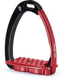 Produktbild von Tech Stirrups Venice Flat Evo Steigbügel aus Aluminium in Rot