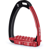 Produktbild von Tech Stirrups Venice Flat Evo Steigbügel aus Aluminium in Rot