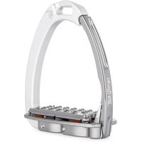 Produktbild von Tech Stirrups Venice Plus EVO Sicherheitsbügel aus Aluminium in Silber für Reiter