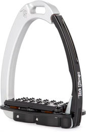 Produktbild von Tech Stirrups Venice Plus EVO Sicherheitsbügel aus Aluminium in Silber für Reiter