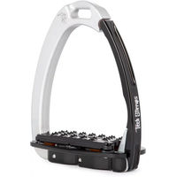 Produktbild von Tech Stirrups Venice Plus EVO Sicherheitsbügel aus Aluminium in Silber für Reiter
