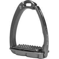 Produktbild von Tech Stirrups Venice Plus EVO Sicherheitssättel für Reiter aus Aluminium in Grau oder Schwarz - 570 g