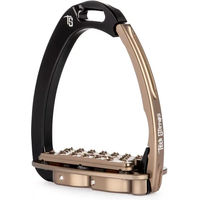 Produktbild von Tech Stirrups Venice Plus EVO Sicherheitssättel für Reiter Unisex Schwarz Gold - 570 g