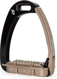 Produktbild von Tech Stirrups Venice Sicherheitssteigbügel für Kinder in Schwarz oder Beige EU 35