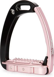 Produktbild von Tech Stirrups Venice Sicherheitssteigbügel für Kinder in Schwarz oder Rosa